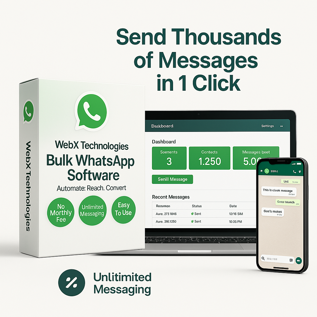 Buy WhatsApp Marketing Software | Bulk Messaging Tool – WebX